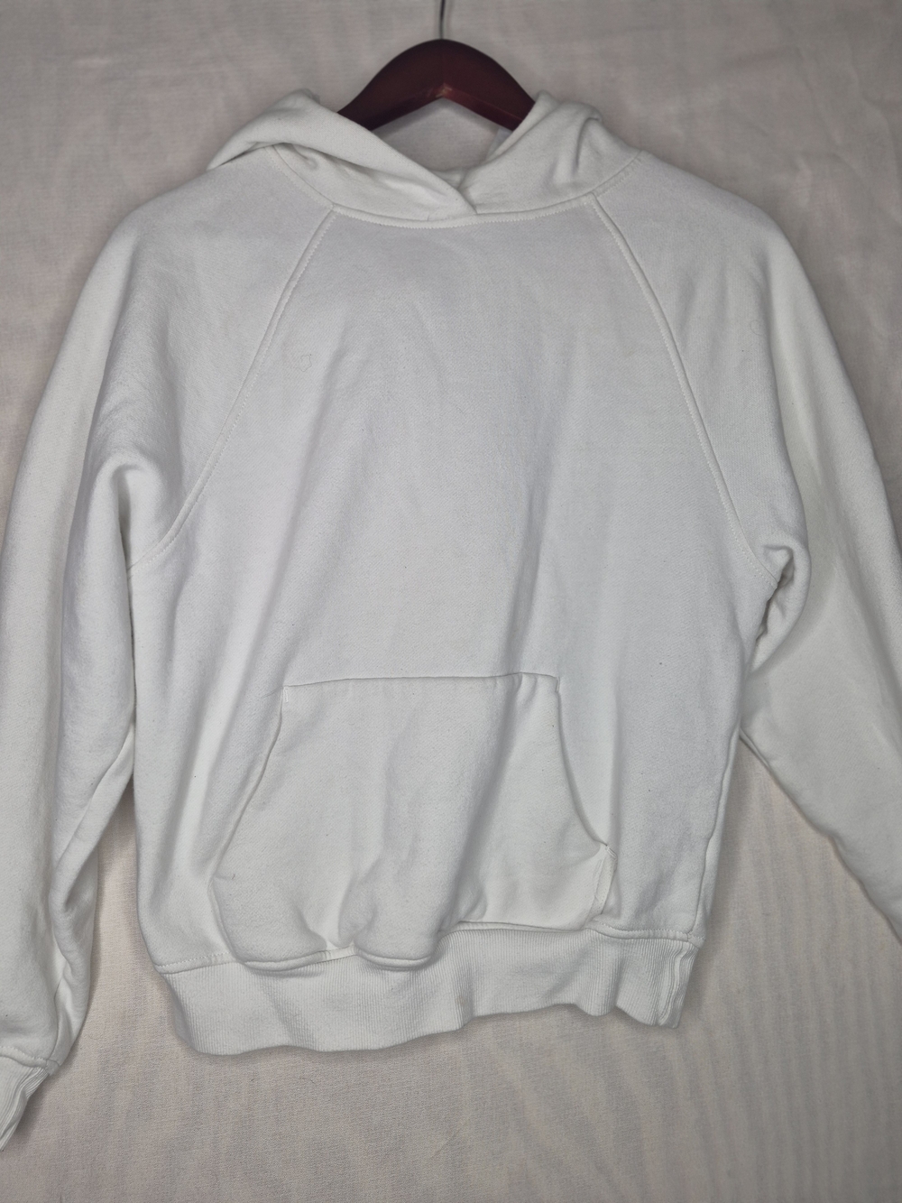 Garage Clothing UltraFleece Raglan Pullover Hoodie - White (Size XXS/XS)